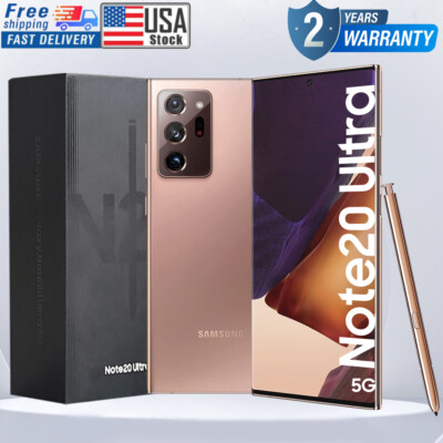  SAMSUNG GALAXY NOTE 20 ULTRA 5G N986U1 (FACTORY UNLOCKED) 128GB 512GB  SEALED 