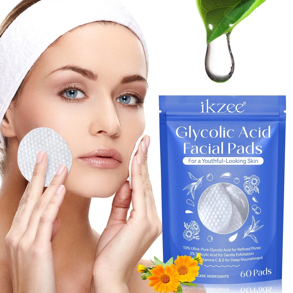 Glycolic Acid Pads,Glycolic Acid Resurfacing Pads for Face and Body,Exfoliating - Image 2 of 4