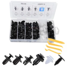 100x Front Bumper Fender Moulding Grille Clips Fastener 6 Size +4Tool for Subaru
