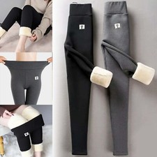 Thermal Fleece Lined Leggings - High Waist Winter Warm Pants for Women Girl AU
