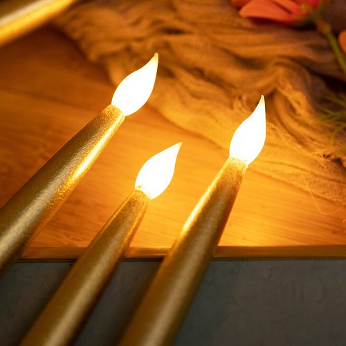 LED Simulation Candle Lights Flameless Taper Candles Battery Party Decor Light - Picture 22 of 41