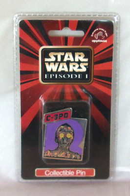 New Star Wars Episode 1 C-3PO Applause Collectible Pin - Ships Free
