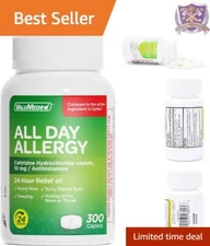 Allergy Medicine Antihistamine 300 Count Non-Drowsy Relief for Allergies