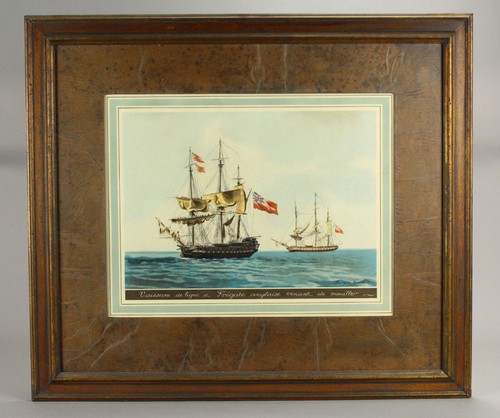 =After Jean-Jérôme BAUGEAN (French, 1764-1819) - Set of Two Maritime Wood Blocks - Picture 10 of 17