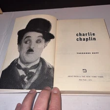 Charlie Chaplin: Theodore Huff Arno Press & NY Times 1972 Hard Cover PRISTINE