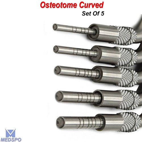 5er Set Sinuslift Osteotome Kit Off Set konkave zahnärztliche Instrumente Neu - Bild 3 von 5