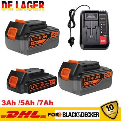 Für BLACK+DECKER Akku 18V Lithium für BL2018 BL1318 BL4018 BL1518 LBXR20