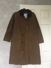 Barbour X Alexa Chung Virginia Brown Wax Trench Coat Jacket Size 8 Bnwt
