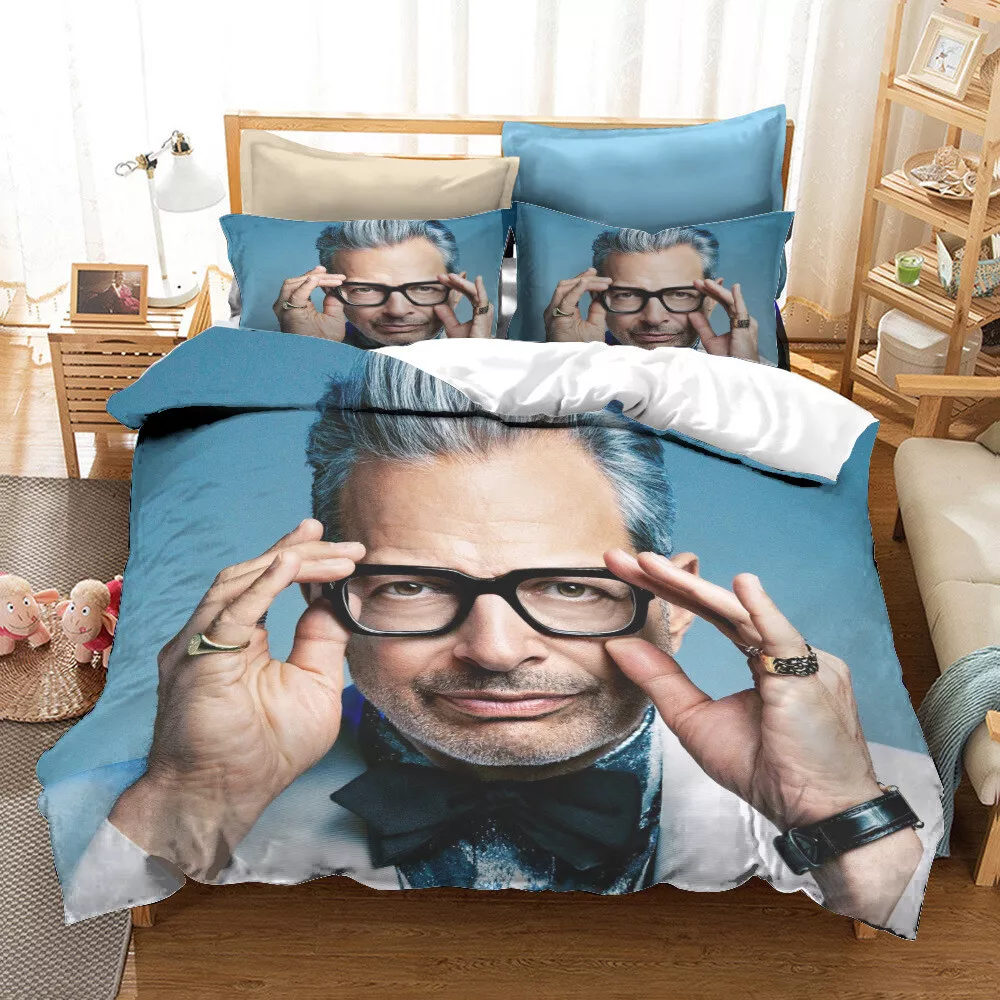 Jeff Goldblum 3D Bedding Set 2 3PC Duvet Cover Pillowcase 4 Sizes