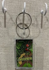 Centipede Acrylic Double Sided Keychain #1 Key Ring Arcade Video Game