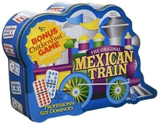 Puremco Mexican Train Double 12 Professional Size Dominoes with Bonus Game Tin 6