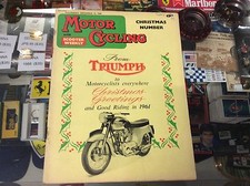 VINTAGE MOTOR CYCLING THURSDAY, DECEMBER 22, 1960