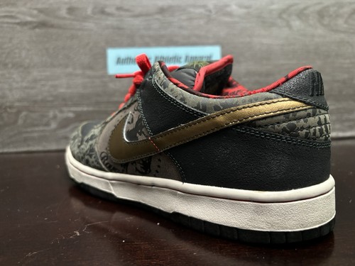 Nike SB Dunk Low Premium SBTG Sabotage 2006 Black Red Men's Size 9 313170 201 - 第 9/21 張圖片