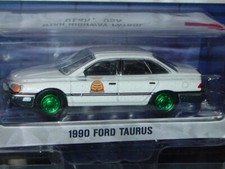 GREENLIGHT 1990 FORD TAURUS UTAH HIGHWAY PATROL GREEN MACHINE CHASE MIP