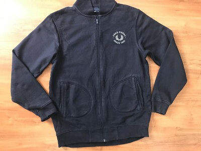 Mens Boys Zipped FRED PERRY SWEATSHIRT (S) UK