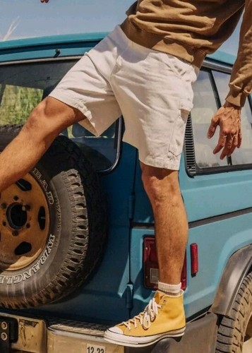 Nuevo con etiquetas Pantalones Cortos Jungmaven Mountain Rosa Salmón Para Hombre Carpintero L Cáñamo Golf - Imagen 11 de 12