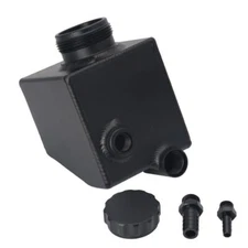 Aluminum Power Steering Pump Fluid Reservoir Tank Black For LS1 LS2 V6 V8 VT VY