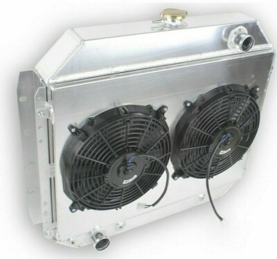 4Row Radiator & Fan For 66-79 Ford F100 F150 F250 F350 Bronco 302 351 400 460 V8