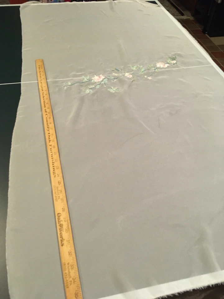 62” wide polyester georgette Fabric ￼w embroidery 30”long - Image 3 of 4