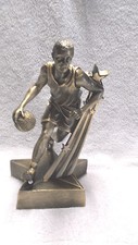 gold male BASKETBALL statue trophy resin marco superster RST503