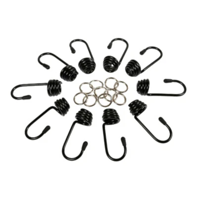 LAMPA Spiralhaken Spannhaken Haken für Expanderseil Spannseil Gummiseil Ø8mm Set 10St.