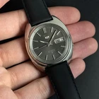 SEIKO 5 AUTOMATIC Vintage 1976 Watch 7019-7120 Grey Cushion Dial 21J Japan Clean