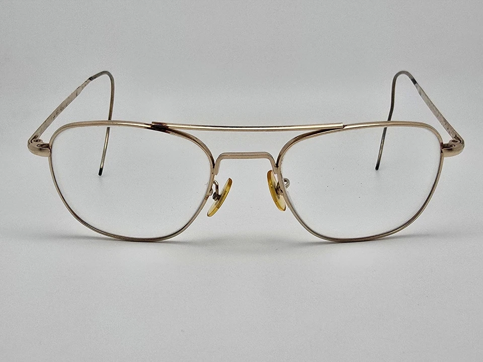 Gafas de sol American Optical AO Original Piloto Dorado Aviador Marco 51 mm Foto 2 de 4