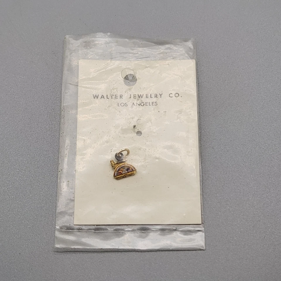 De Colección Masónico Arco Iris Niñas Dije Miniatura BFCL Mazo Tono Dorado Esmalte Incrustación Pequeño Foto 3 de 4