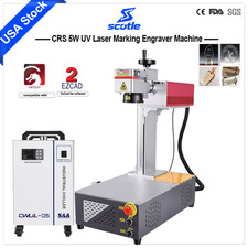 5W UV Laser Marking Machine Water-Cooled For Glass Metal Wood Acrylic Leather