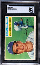 1956 Topps #233 Carl Erskine SGC 8 NM-MT High Grade SHARP