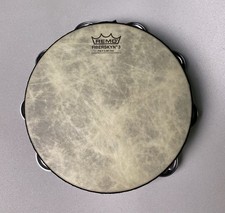 Remo Fiberskyn 3 Tambourine 8  Double Row Jingles Percussion Drum