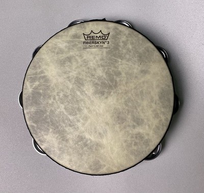 REMO レモ ジャンベ Fiberskyn3 Made in USA Remo Fiberskyn 3 Tambourine 8” Double Row Jingles Percussion Drum