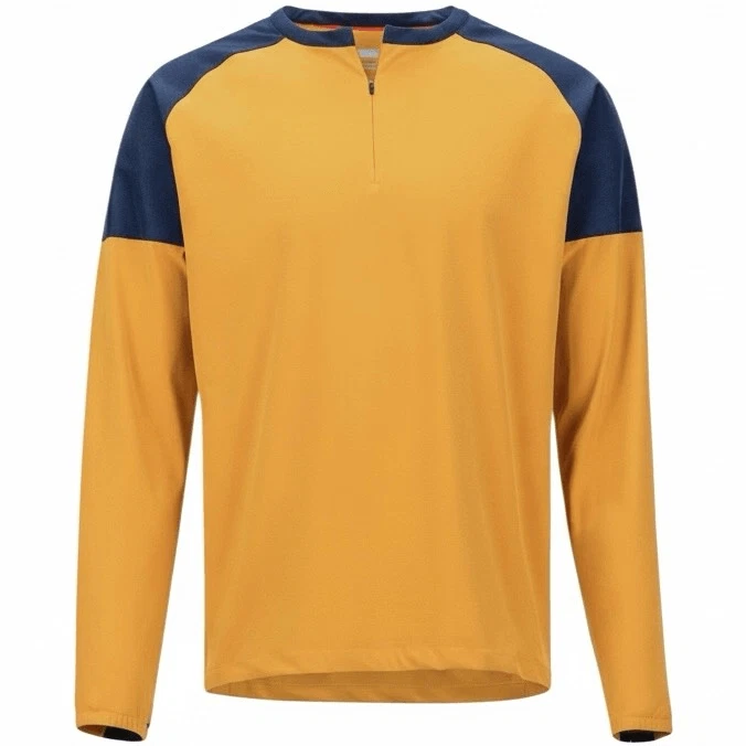 Marmot Bowery LS Arctic Gold Navy Long Sleeve Hiking Shirt Men’s Medium NWT