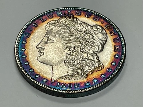 1890 Morgan Dollar - Scarce  High Grade  Lustrous UNC TONER TONED TONING