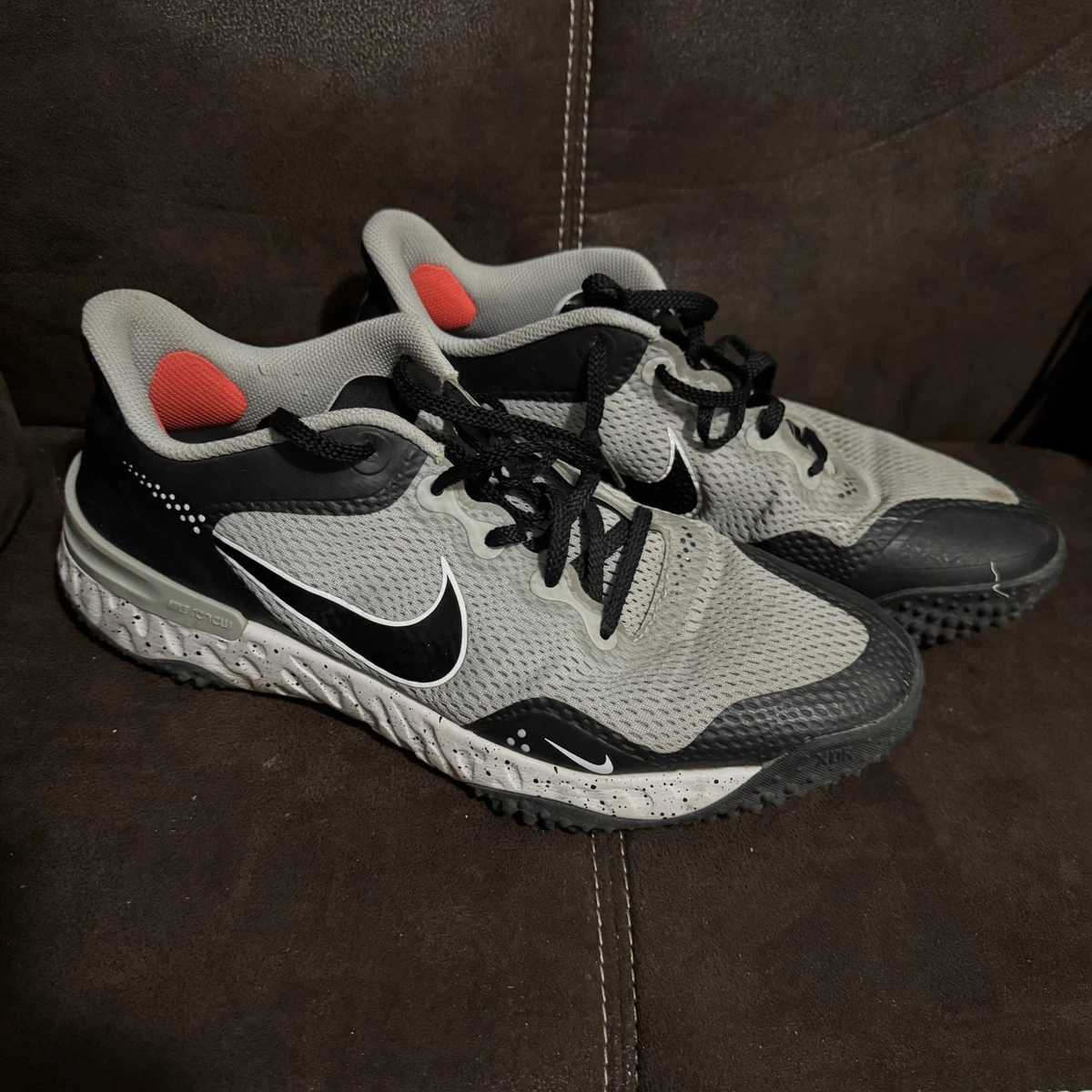 Nike Alpha Huarache Elite 3 Turf Light Smoke Grey Black for Sale