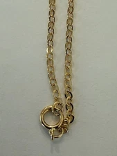 Flat cable chain with spring ring clasp 14kt gold filled 18" 2.5x2mm 1pc
