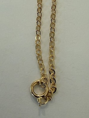 Flat cable chain with spring ring clasp 14kt gold filled 18'' 2.5x2mm 1pc