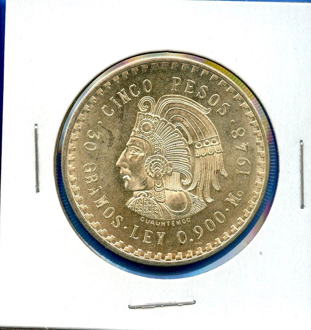 5 Pesos 1948 Year Silver Mexican Coins (1905-Now) for sale | eBay