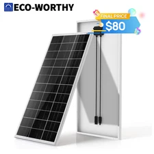 ECO-WORTHY 195W Watt Mono Solar Panel 12V Battery Charger Home Boat RV Off Grid