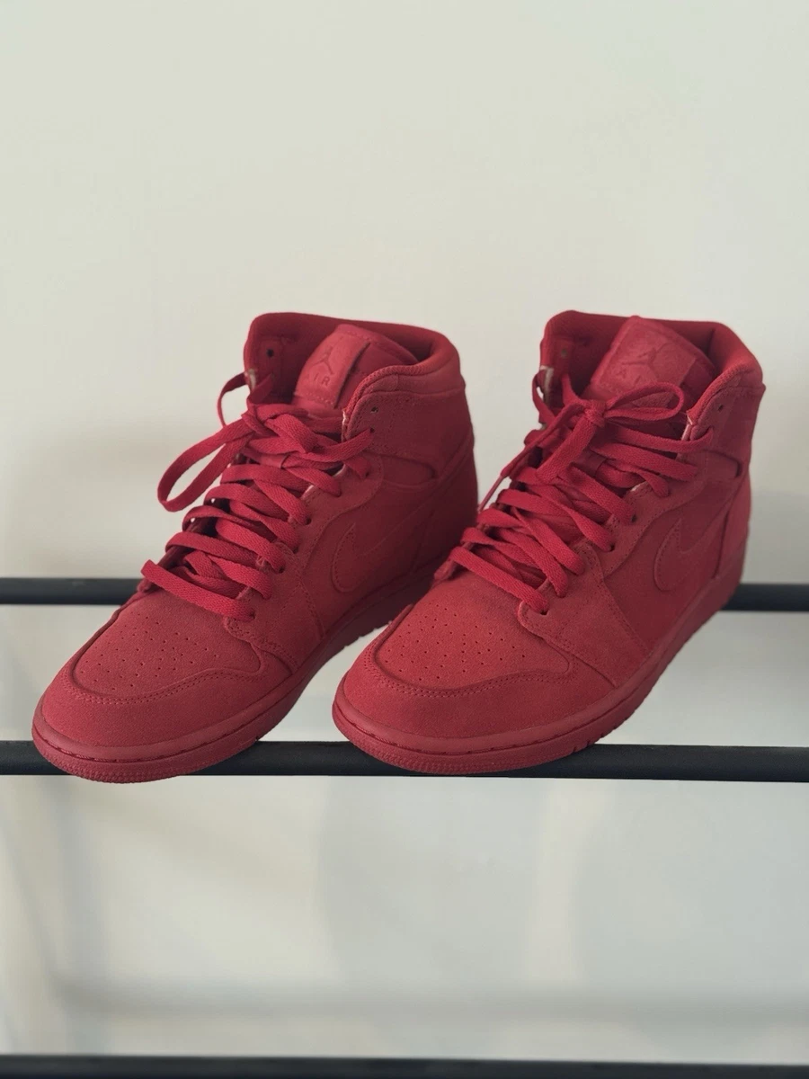Jordan 1 Retro High Red Suede | eBay