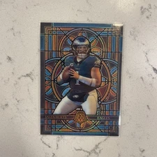 2025 Panini Mosaic Jalen Hurts Stained Glass #20 Case Hit Eagles SSP