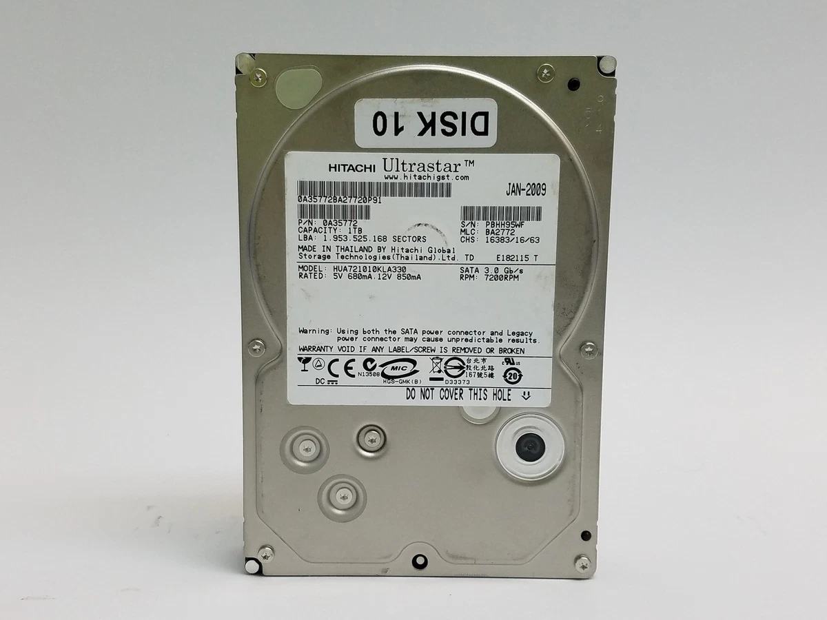 Hitachi 1 TB Internal Hard Disk Drives for sale | eBay