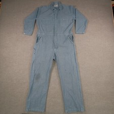 GCA 48 Regular Navy Herringbone Cotton Coverall Distressed/Thrashed Railroad