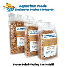 KRILL, FREEZE DRIED SUPERBA KRILL FROM ANTARCTICA - GREAT FOR FISH, TURTLES, KOI