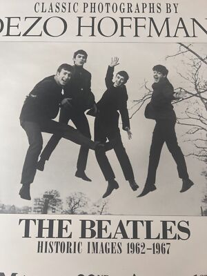 Vintage BEATLES POSTER 1962-1967 Dezo Hoffmann Photo Art Exhibit