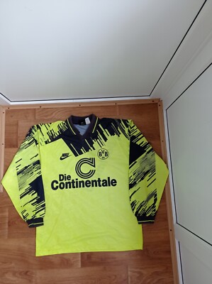 【1993studio】24SS★ 93 Football Jersey Long Sleeve Borussia Dortmund Jersey 1993/94 Home Long Sleeve LARGE