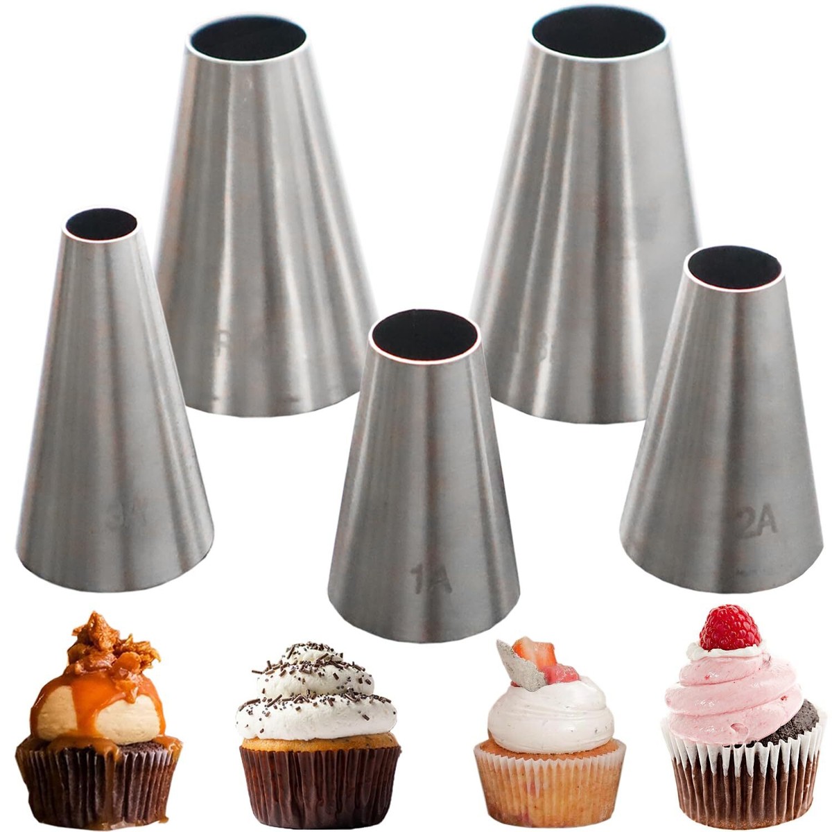 Piping Tips Cake Decorating Supplies Large Set With 1M 2A 2D 2F 6B 234 Icing  Tips For Cake Icing Bags And Tips Set Duyas Para Decorar Pasteles, image size:1200x1200