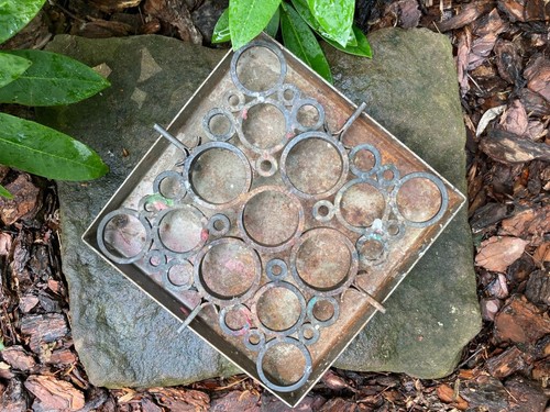 LANDSTINGETS VERKSTADER VASTERAS SWEDEN IRON CANDLE HOLDER WAX MAKING DRIP TRAY - 第 3/21 張圖片