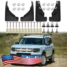 4X Splash Guard Fender Mud Flap Guard Mudguards For 2021~2025 Ford Bronco Sport 