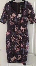 Next Floral Bodycon Dress, Size 10 - Bnwt